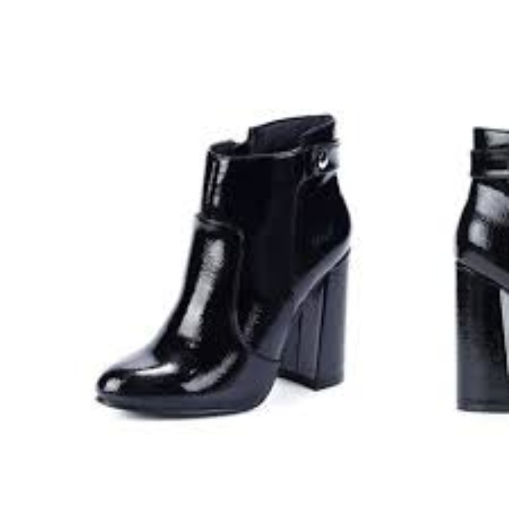 *LOT OF 3* Shiny Black Boots